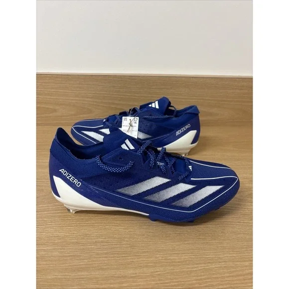 Adidas Men's Size 13.5 ADIZERO ELECTRIC Football Cleats Royal Blue IH7449 - Picture 2 of 7